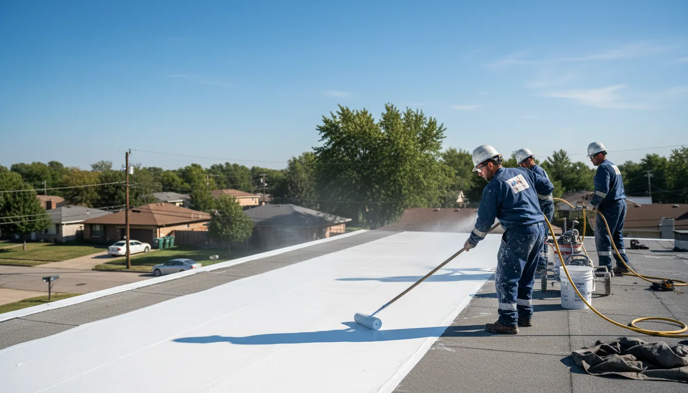 Commercial roof coating in Leonville, LA near me